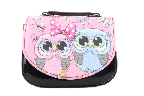 Kabelka �ern� se sovou