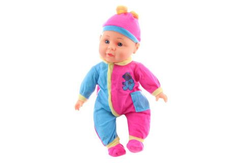 Miminko zvukov� 30 cm barevn� oble�ek