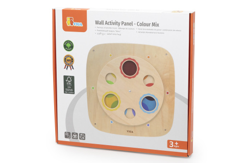 D�ev�n� n�st�nn� panel - barevn� kruhy