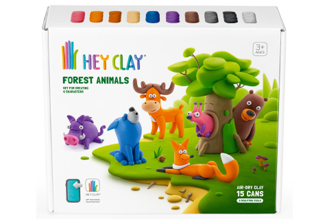 HEY CLAY Kreativn� sada - Lesn� zv��ata