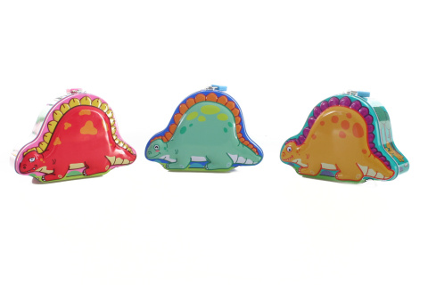 Pokladni�ka dinosaurus kovov�