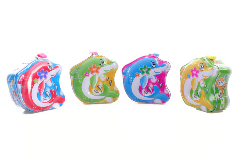 Pokladni�ka  delf�n kovov�